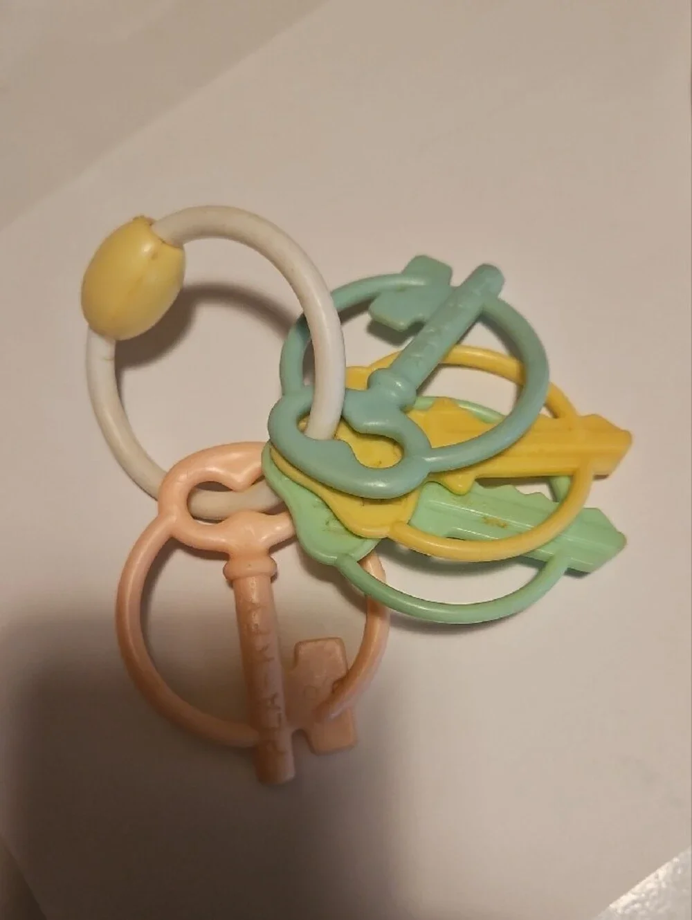 Vintage Multi-Color Baby Rattle Set 1970's Assorted Teether & Shaker Toys